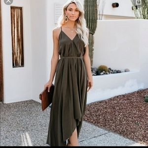 Vici La Isla Tencel Versatile Dress Army Green